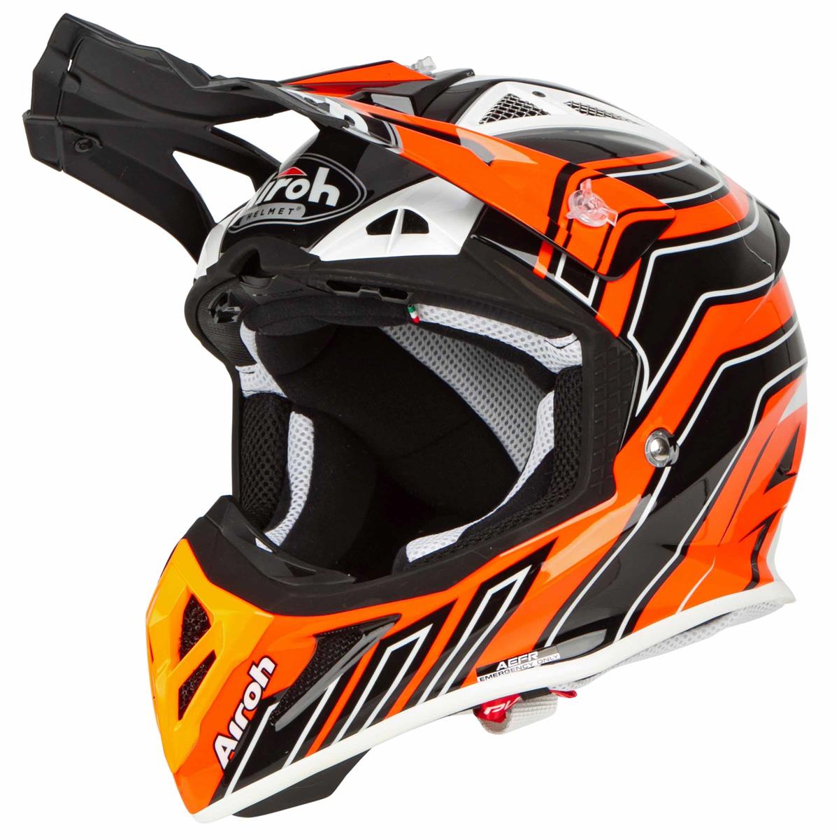Airoh MX Helmet Aviator ACE - Art - Orange | Maciag Offroad