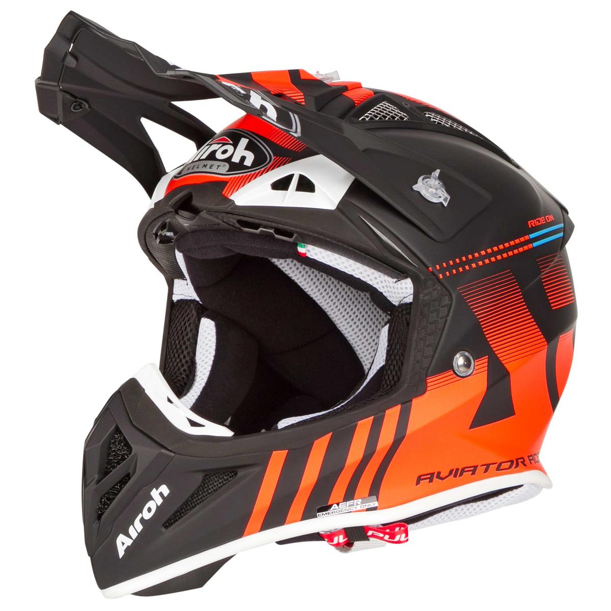 Airoh Motocross-Helm Aviator ACE - Nemesi - Orange Matt