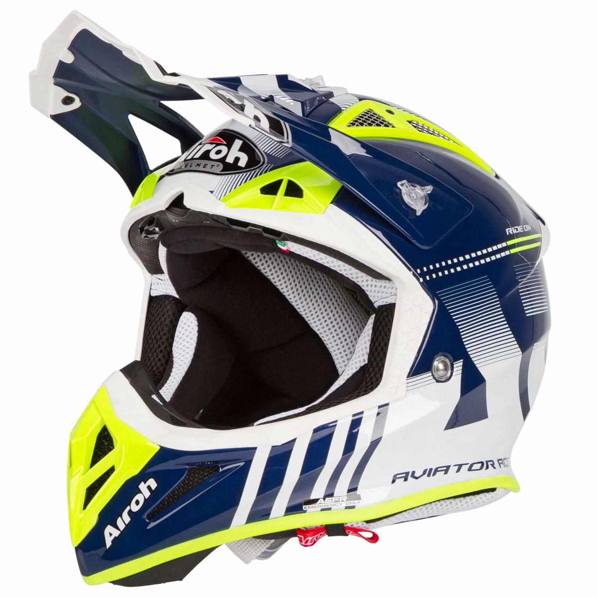 Airoh Motocross-Helm Aviator ACE - Nemesi - Blue