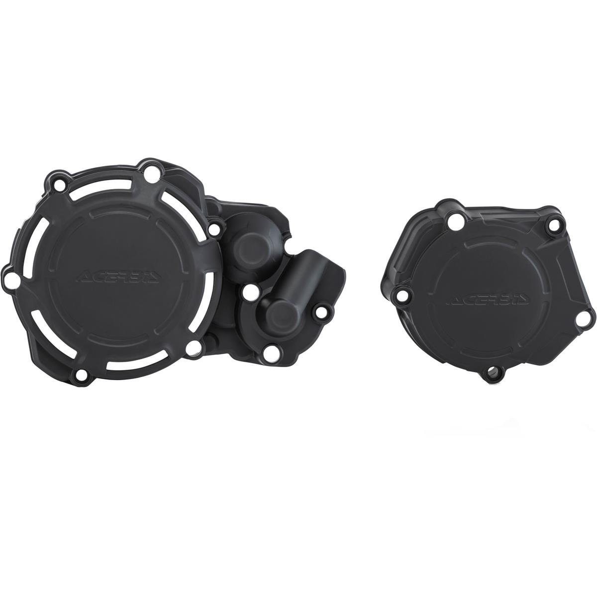 Acerbis Clutch/Ignition Cover Protection X-Power Fantic XX 250 21-, Yamaha YZ 250 06-21, Black