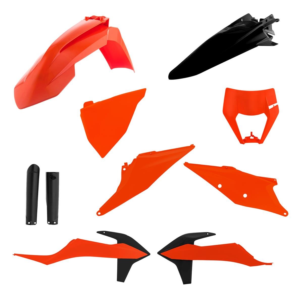 Acerbis Plastic Kit Full-Kit KTM EXC/EXC-F 20-, Orange/Black