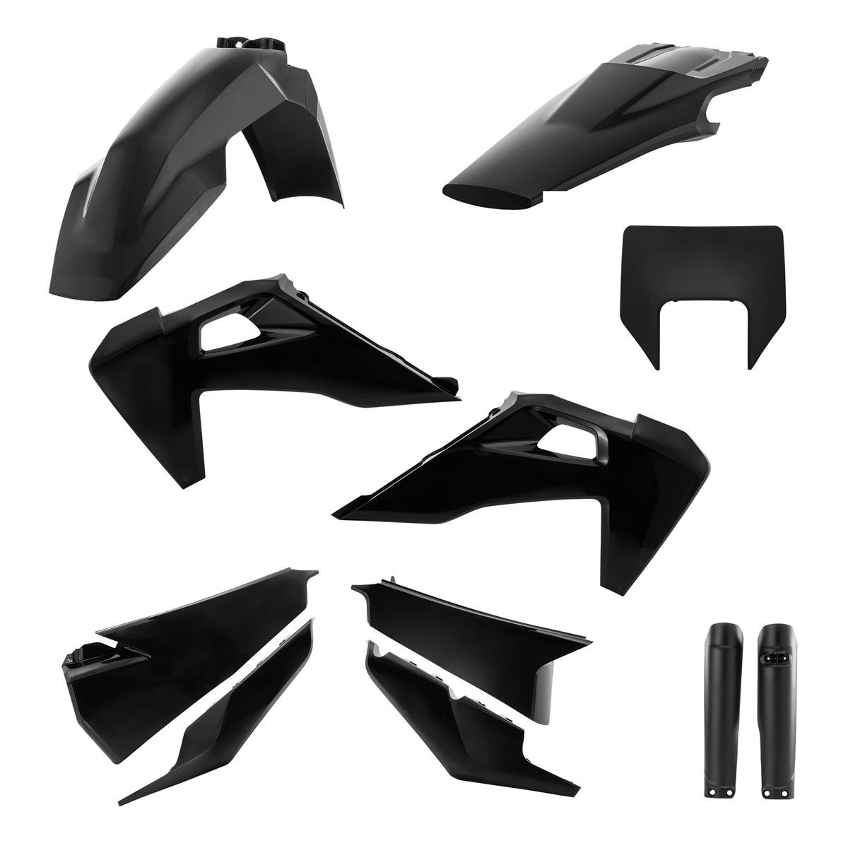 Acerbis Plastic Kit Full-Kit Husqvarna TE/FE 20-, Black