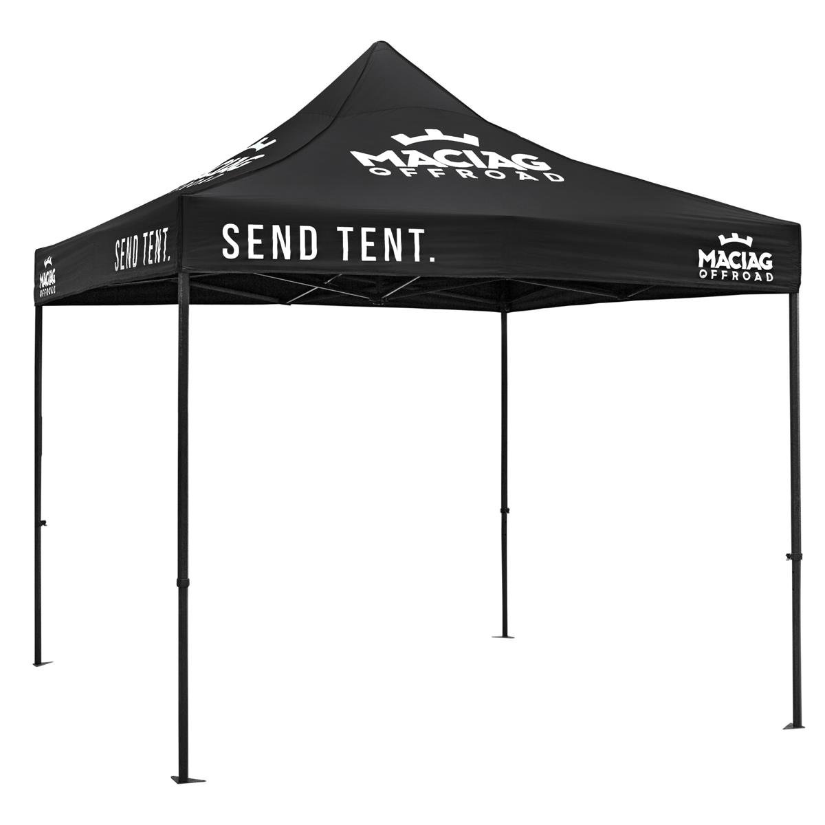 Maciag Offroad Tente Paddock 3x3 m SEND TENT. Standard, sans cloisons -  Noir/Blanc