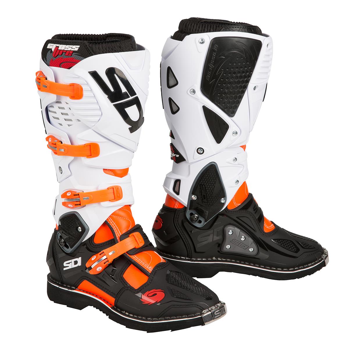 Sidi MX Boots Crossfire 3 Black/White/Neon Orange