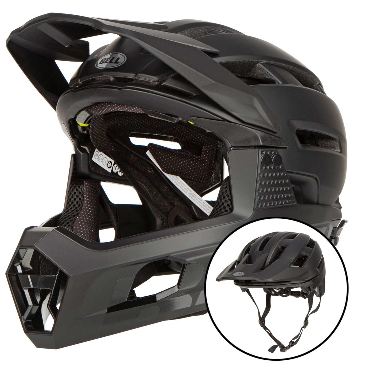 Bell Enduro MTB Helmet Super Air R Spherical Matte Gloss - Black