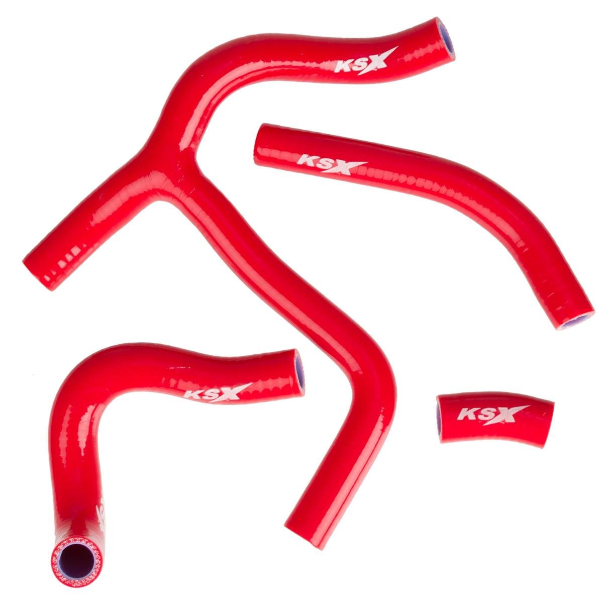 KSX Kühlerschlauch-Set  Honda CRF 450 15-16, Rot