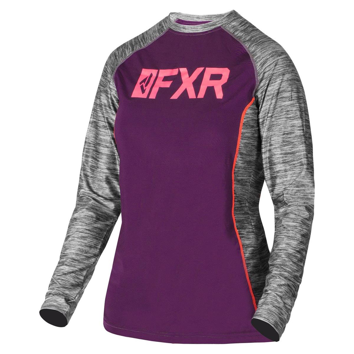 FXR Donna T-Shirt Manica Lunga Helium X Tech Purple/Grey