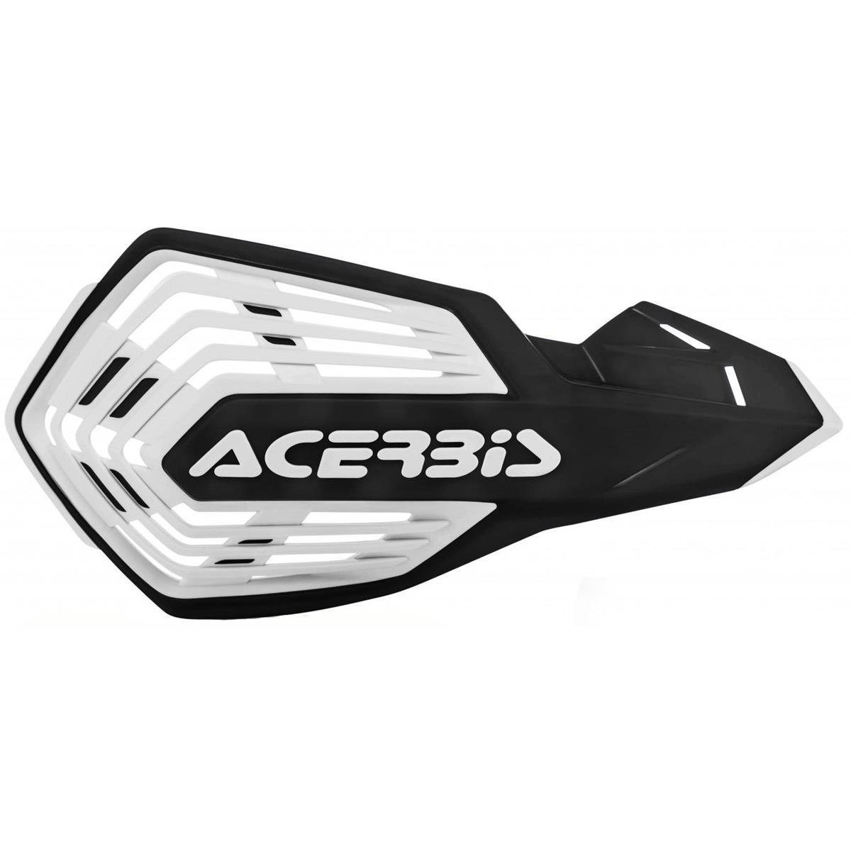 Acerbis Protège Mains X-Future Noir/Blanc, Kit de Montage inclus