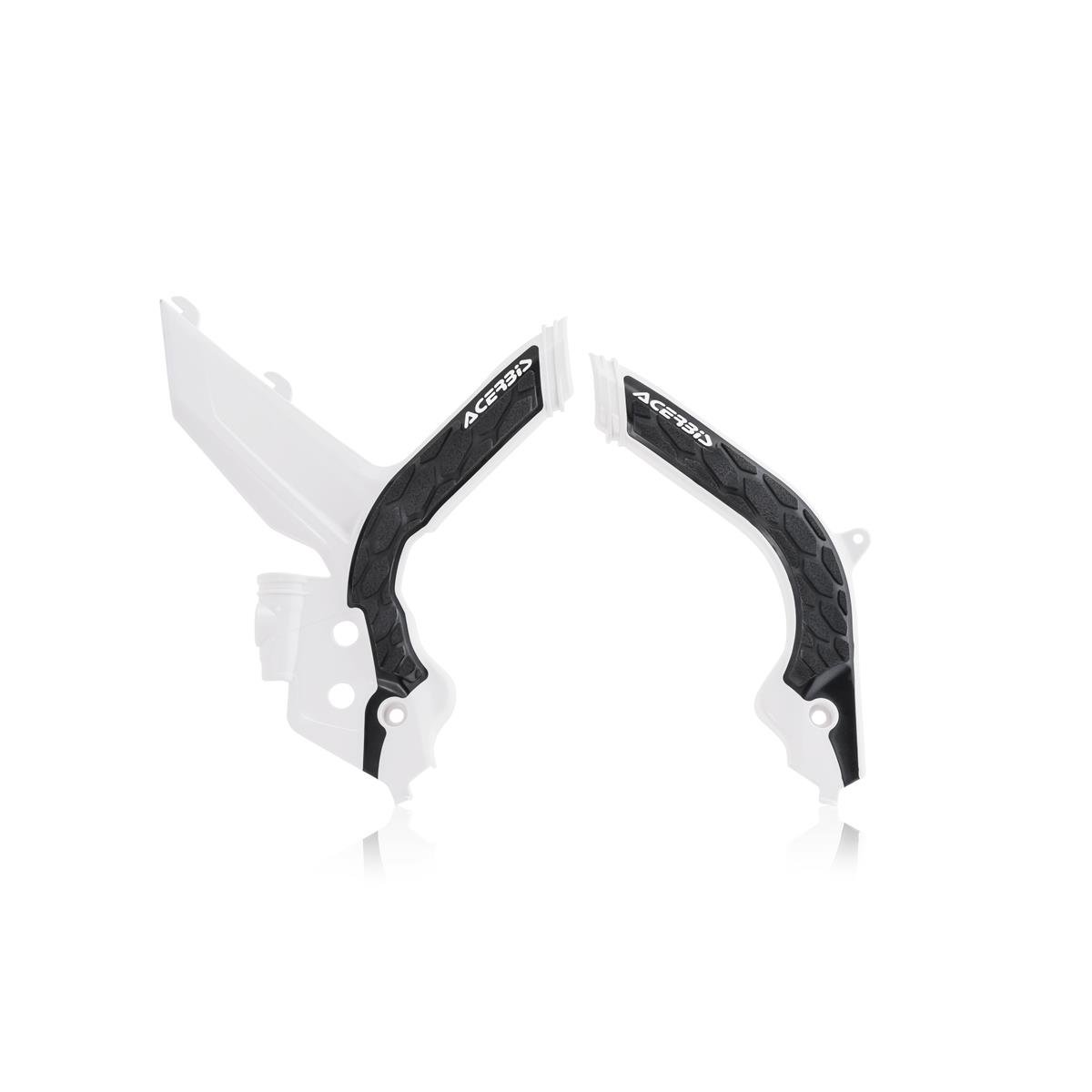 Acerbis Protections de Cadre Anti-Dérapante X-Grip KTM EXC/EXC-F 20-, Noir/Blanc