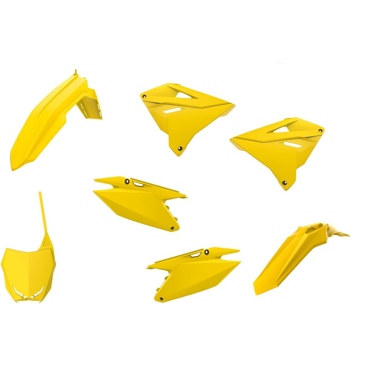 Polisport Plastic Kit Restyle Suzuki RM 125/250 01-08, Yellow