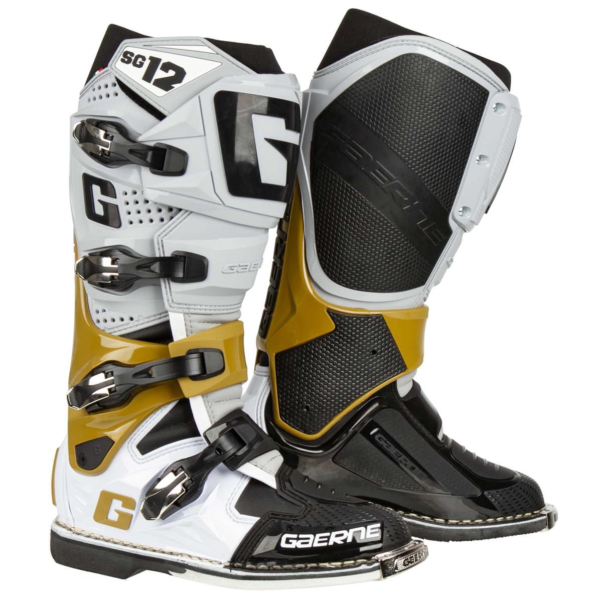 Gaerne MX Boots SG 12 White/Magnesium | lupon.gov.ph