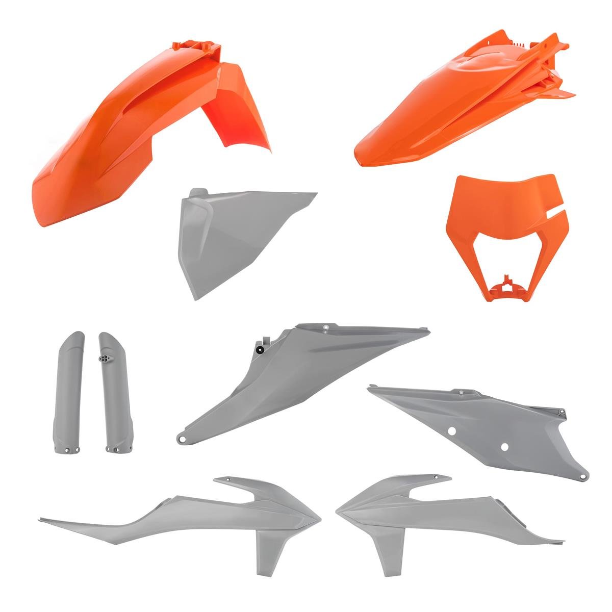 Acerbis Kit Plastique complet Full-Kit KTM EXC/EXC-F 20-, Orange/Gris