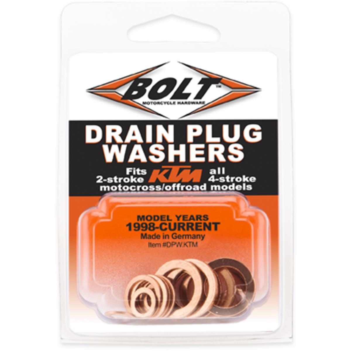 Bolt Copper Seals  KTM drain plugs 98-