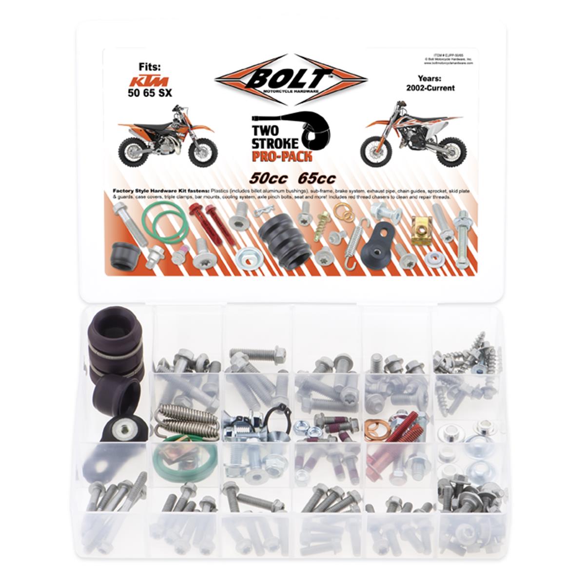 Bolt Bolt Kit Pro-Pack Euro Style - KTM 50-65cc