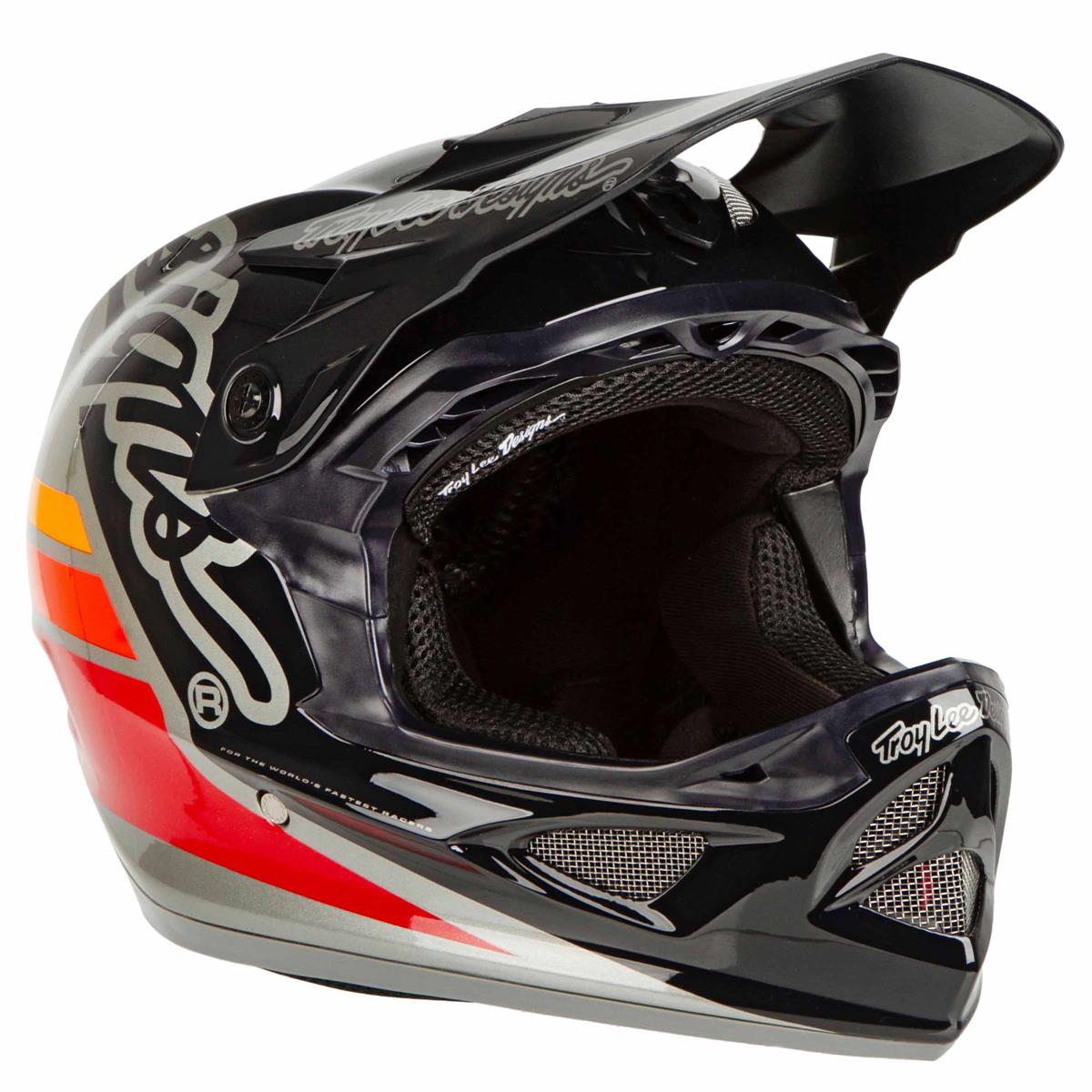 Troy Lee Designs 2020 D3 Fiberlite MTB Helmet Silhouette Navy//Silver All Sizes