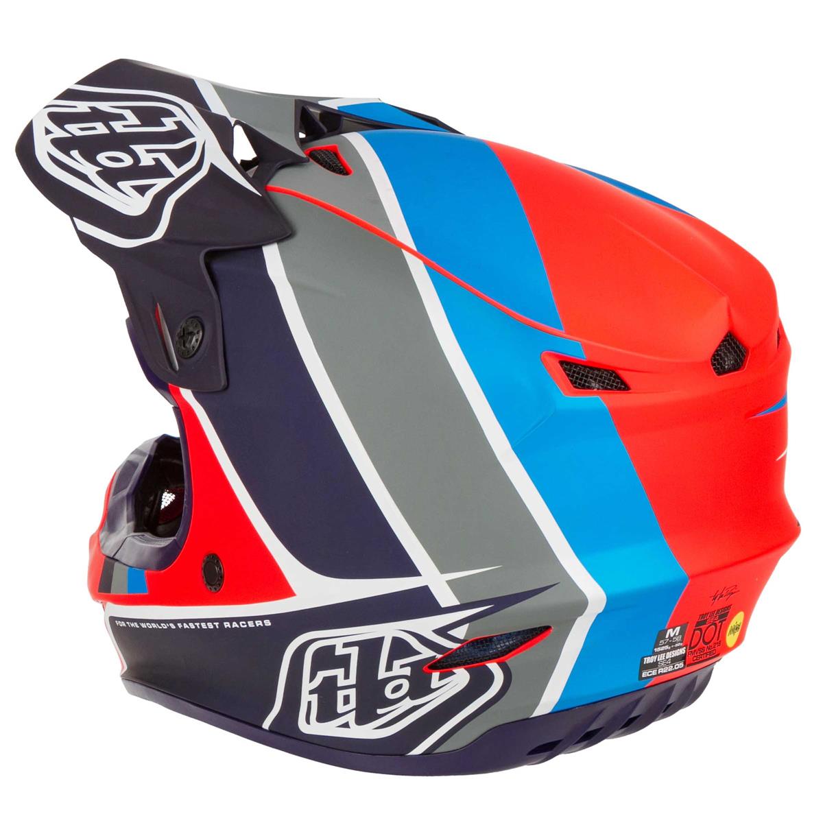 Troy Lee Designs SE4 Beta MIPS Motocross Helm Gelb/Orange/Rot S