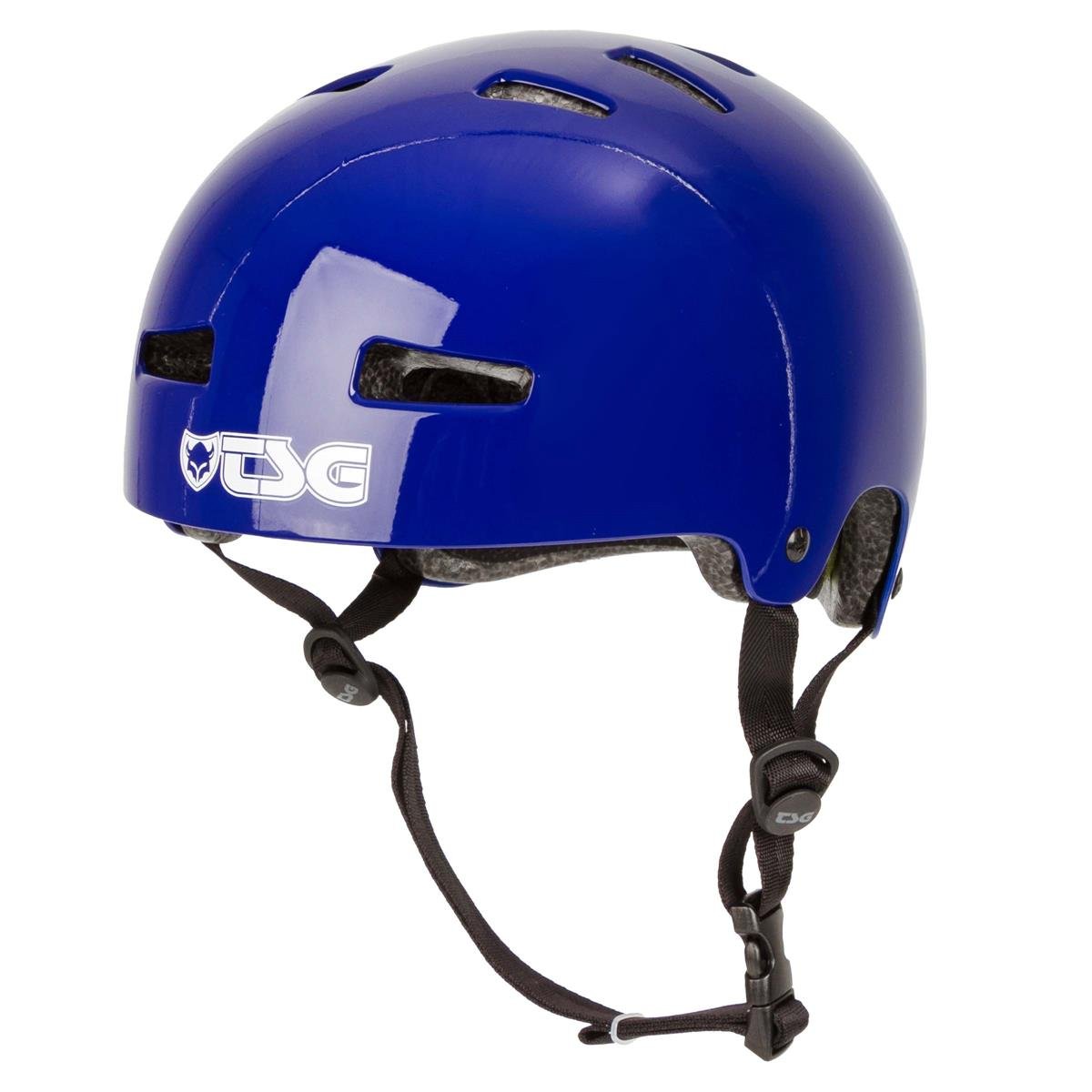 TSG BMX/Dirt Helm Evolution Solid Color - Gloss Evo Blue