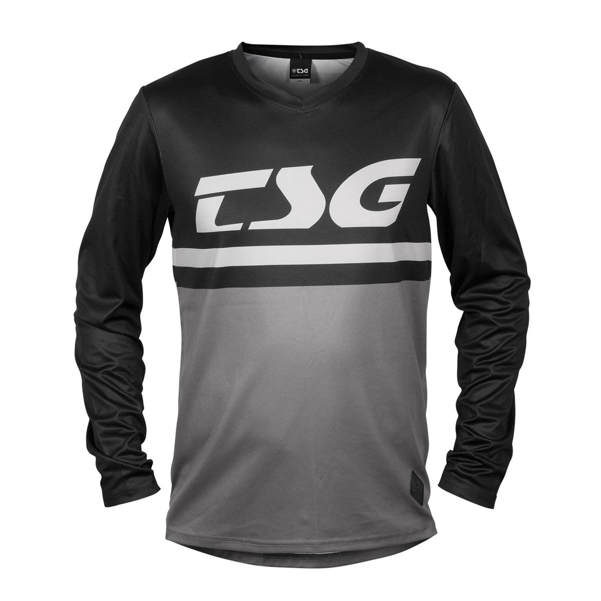 TSG MTB Jersey Long Sleeve Plain Black/Gray