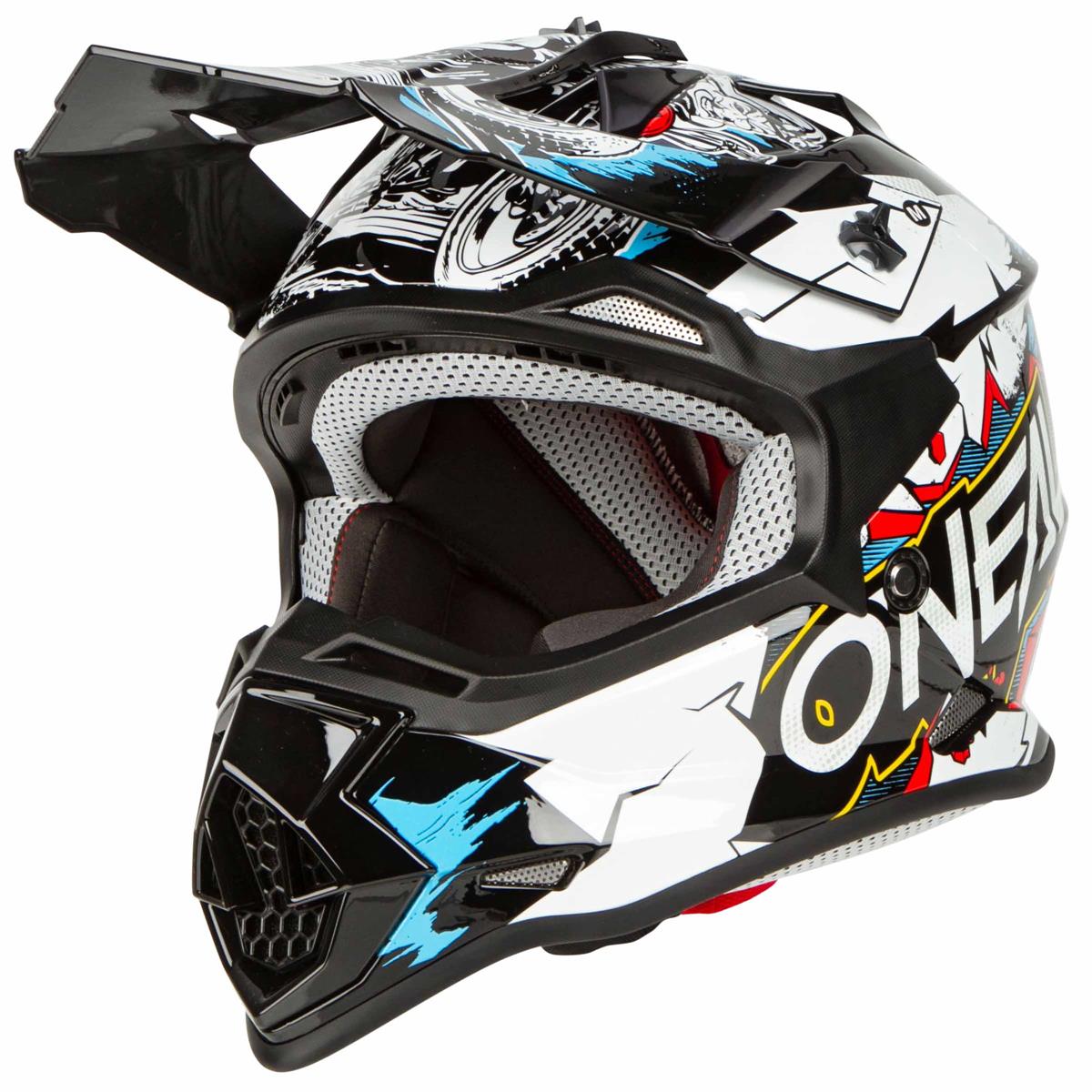 O'Neal Kids Motocross-Helm 2SRS Villain - Weiß
