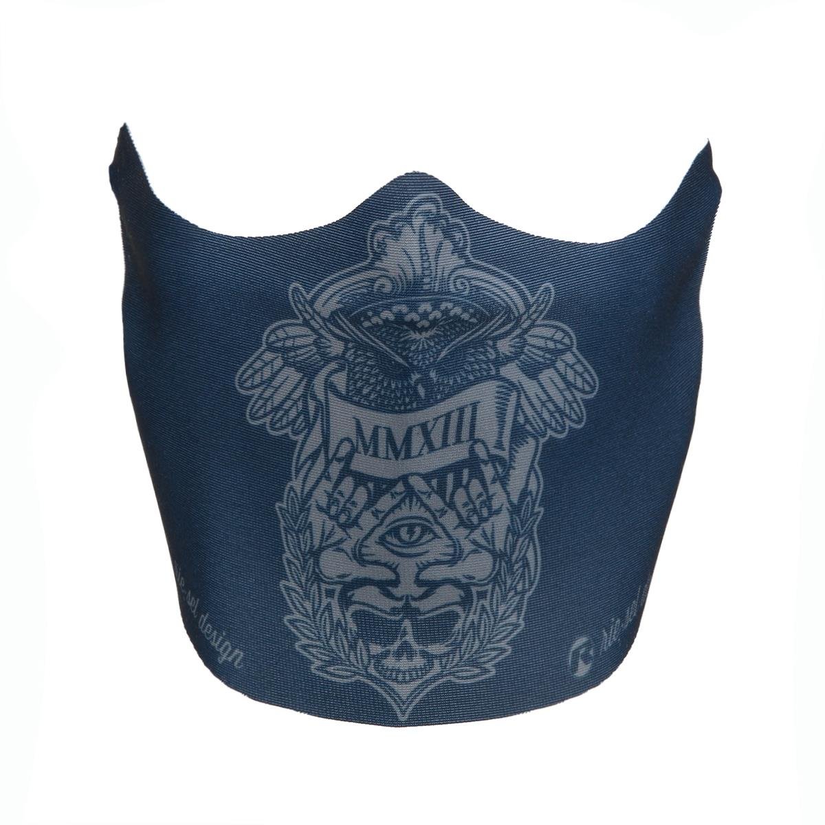 Riesel Design Face Mask  Illuminati Navy Blue