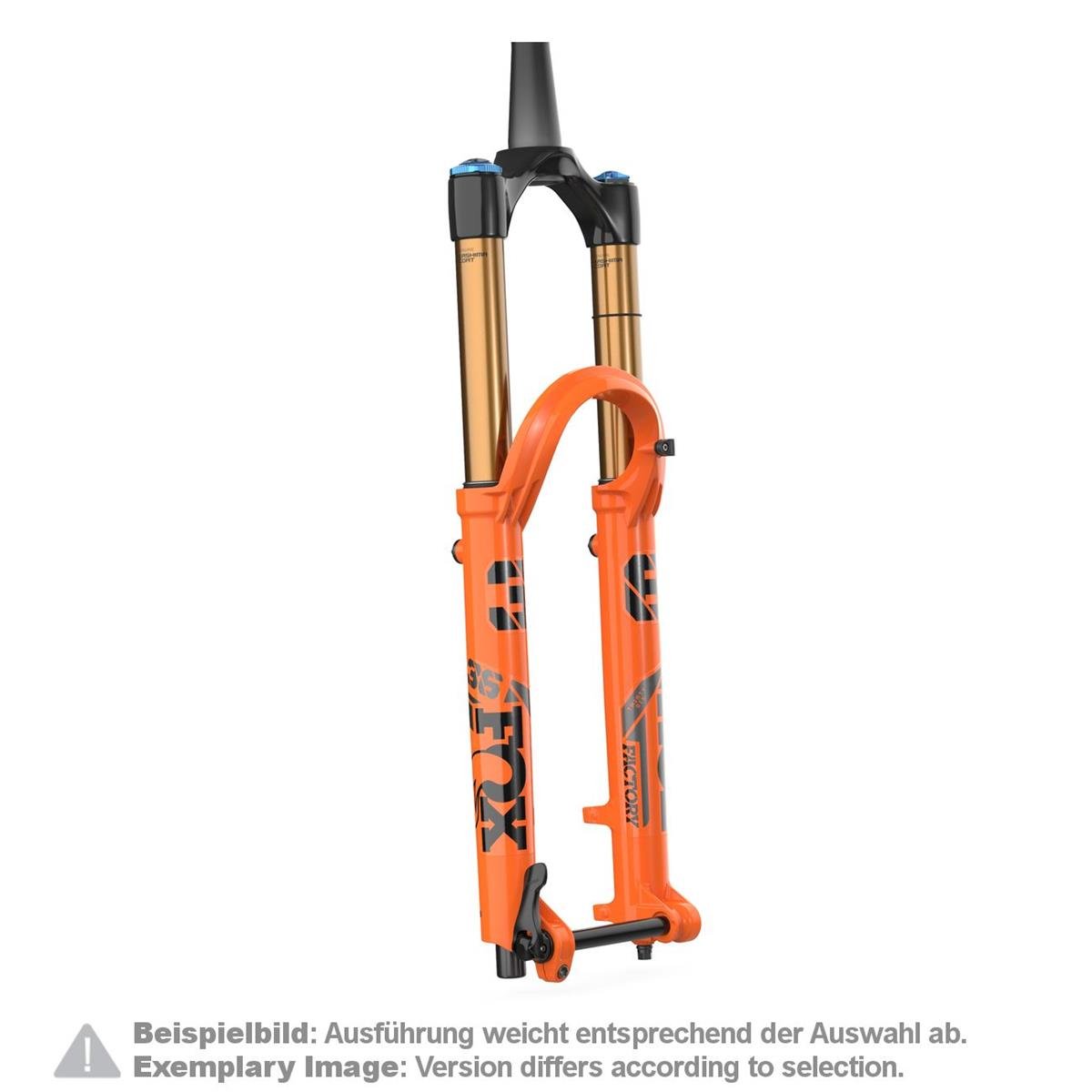 Fox Racing Shox Suspension Fork 36 Float Factory Kashima 27.5 Inches, 15x110 mm, GRIP 2, 44 mm Offset, 160 mm, Shiny Orange