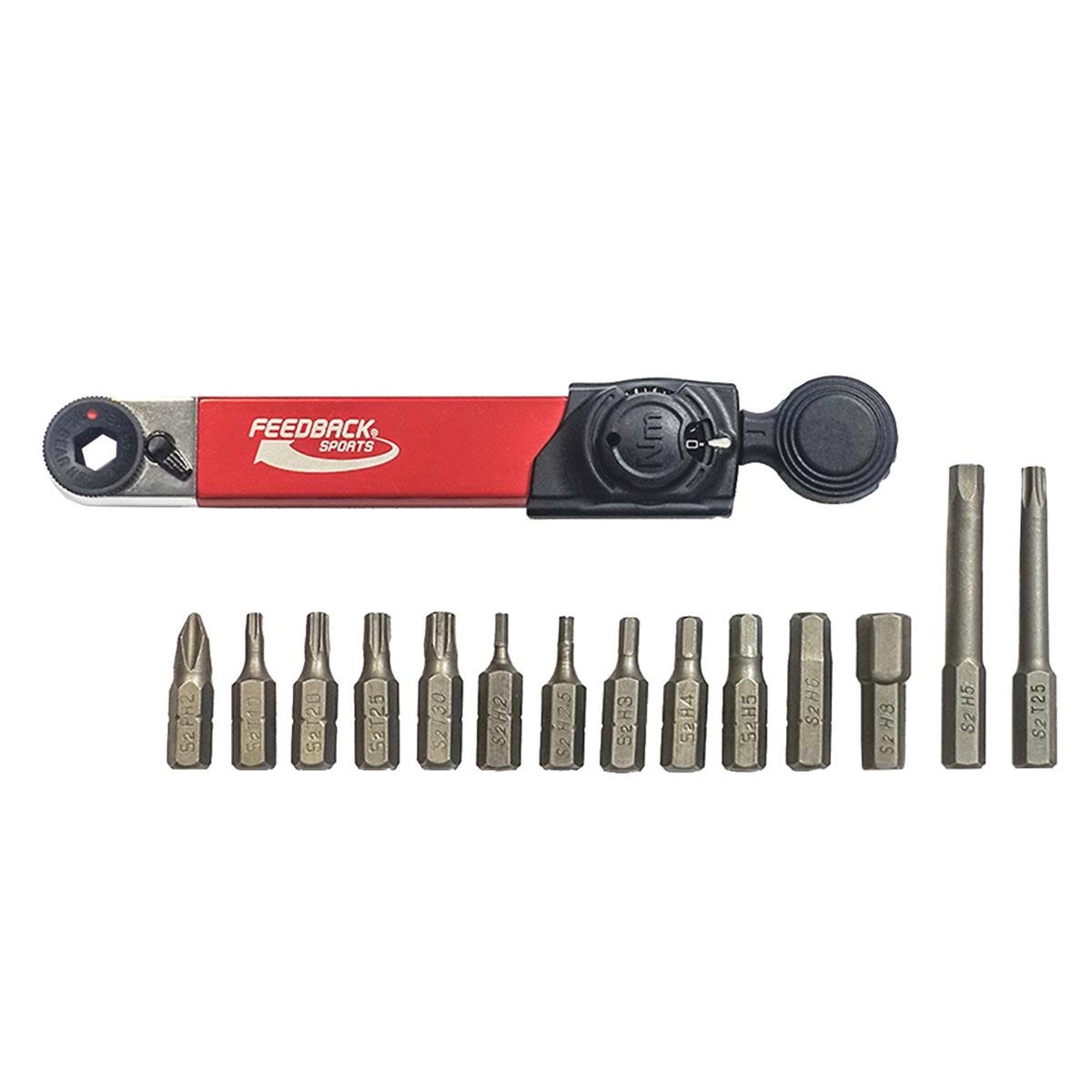 Feedback Sports Click Type Torque Wrench with Bit Set Range 2-10 Nm, with 14 S2 Steel Bits
