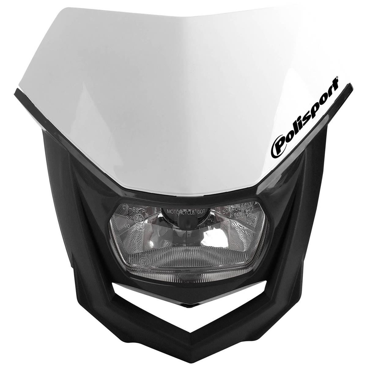 Polisport Headlight Mask Halo White/Black