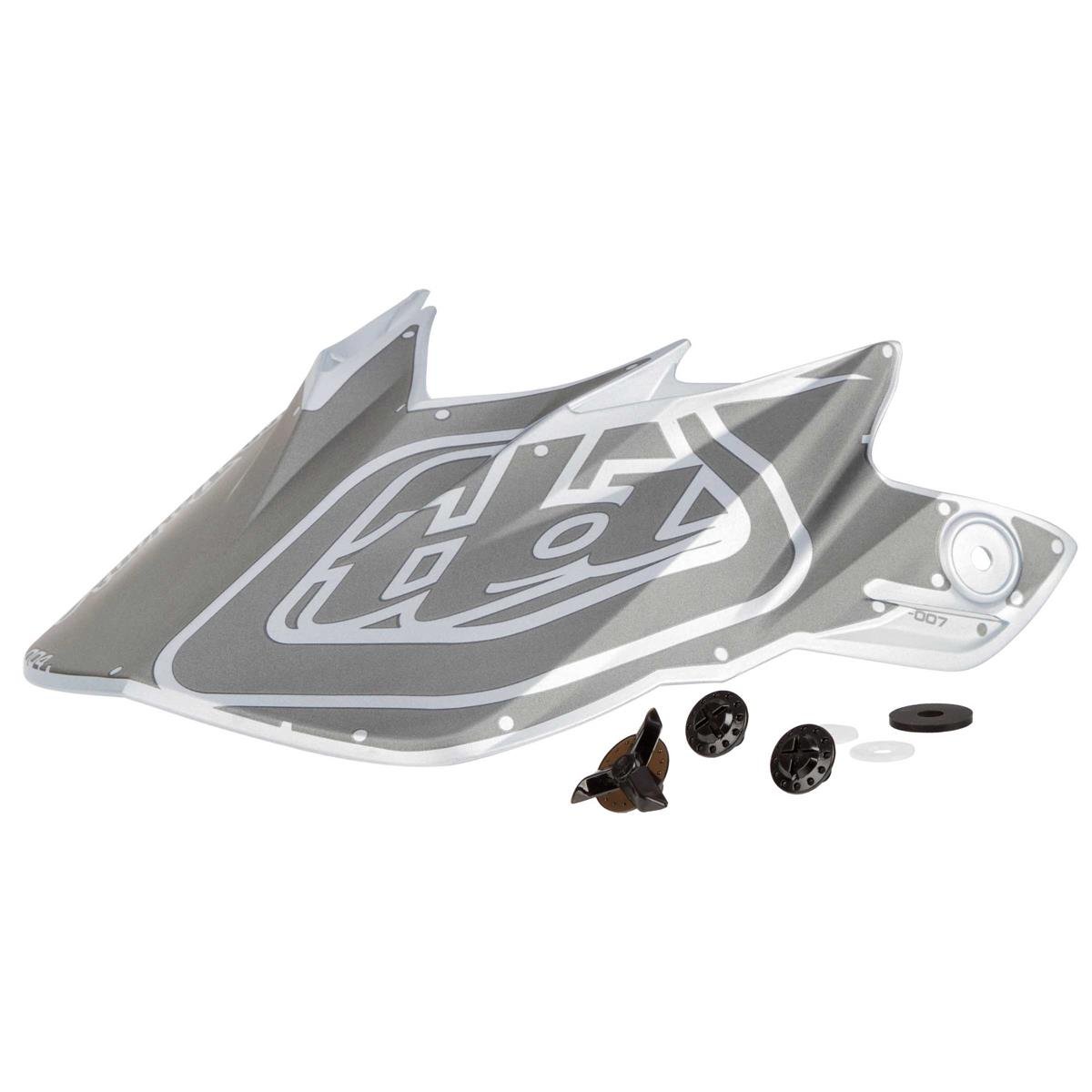 Troy Lee Designs Helmschild SE4 Polyacrylite Factory - Silber