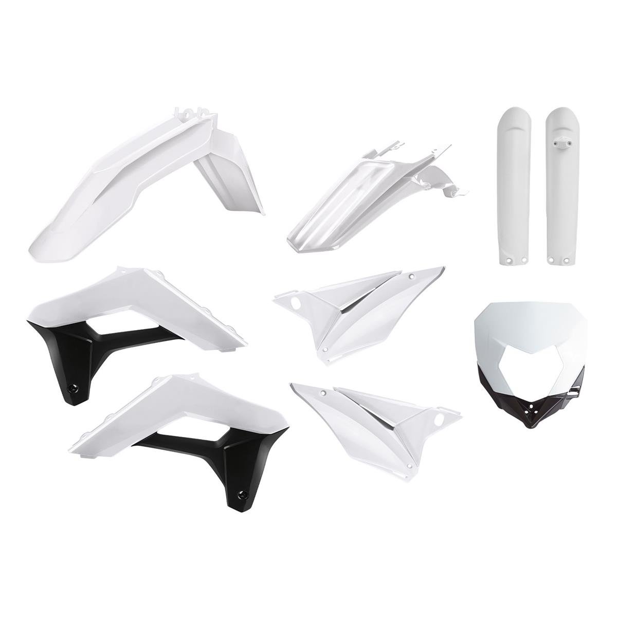 Polisport Kit Plastique Full-Kit Sherco SE-R/SEF-R 17-, Blanc