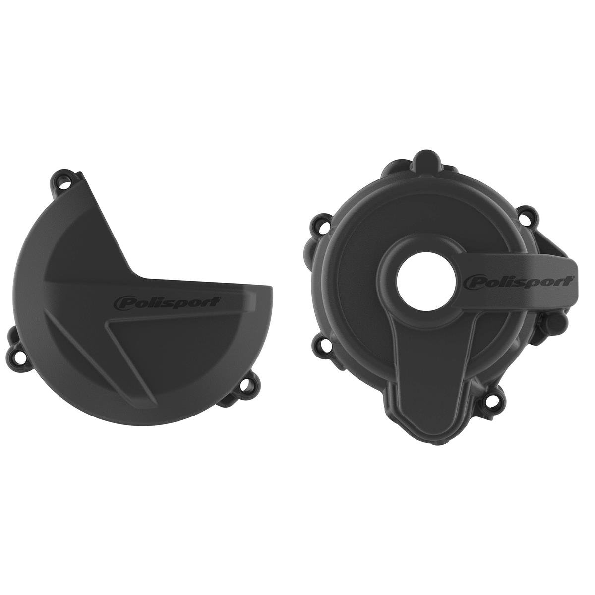 Polisport Clutch/Ignition Cover Protection  Sherco SE 250/300 14-21, Black