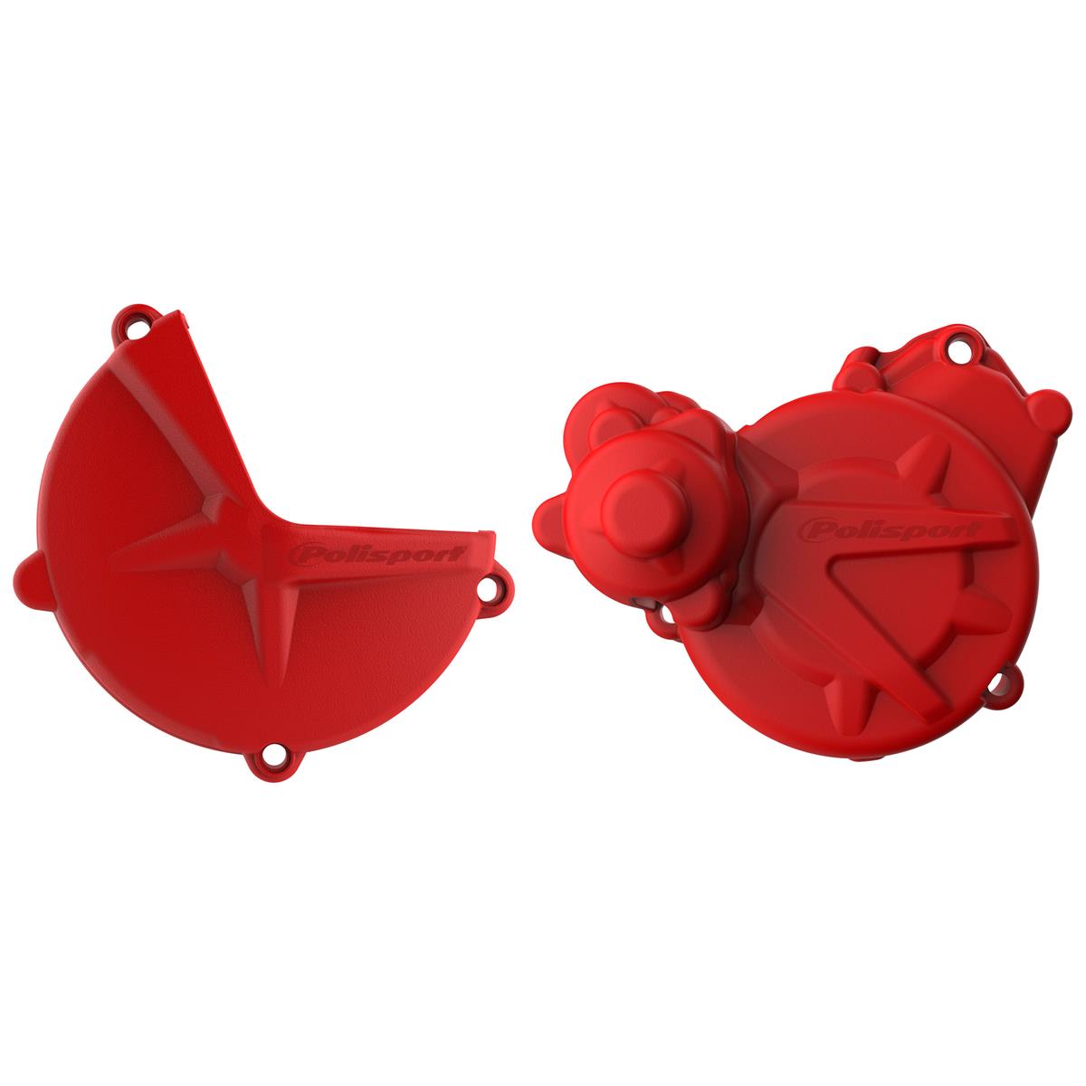 Polisport Clutch/Ignition Cover Protection  Gas Gas EC 250/300 17-20, Red