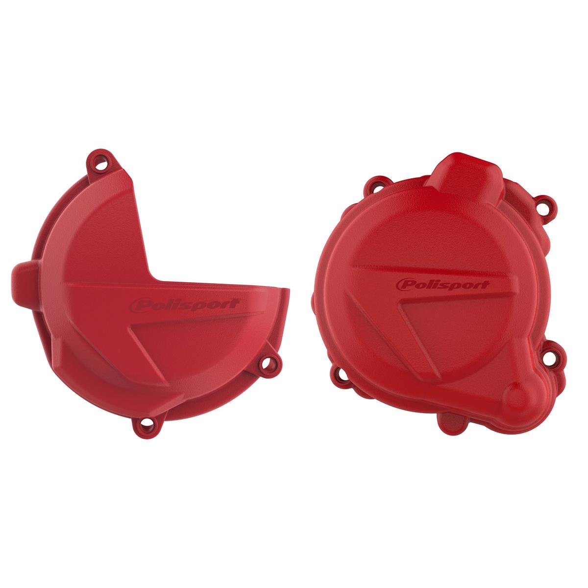 Polisport Clutch/Ignition Cover Protection  Beta RR 250/300 2T 18-19, Xtrainer 18-19, Red