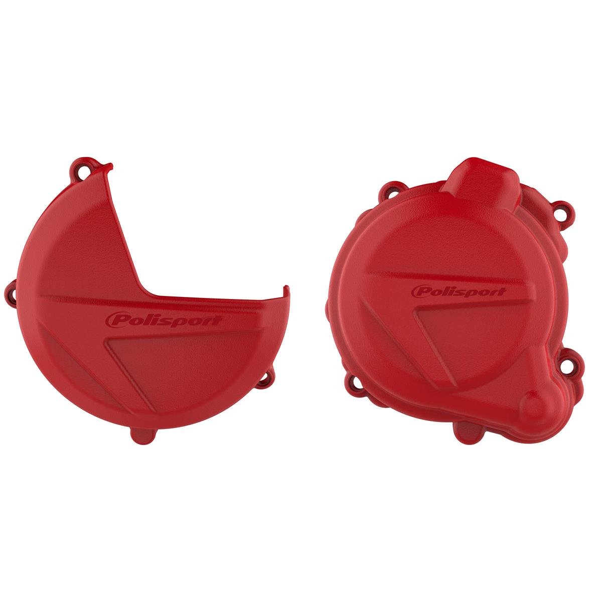 Polisport Clutch/Ignition Cover Protection  Beta RR 250/300 2T 13-17, Xtrainer 16-17, Red