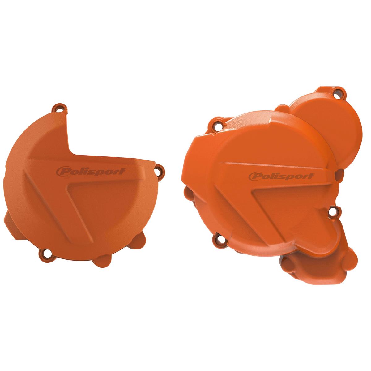 Polisport Clutch/Ignition Cover Protection  KTM EXC 250/300 17-20, Orange