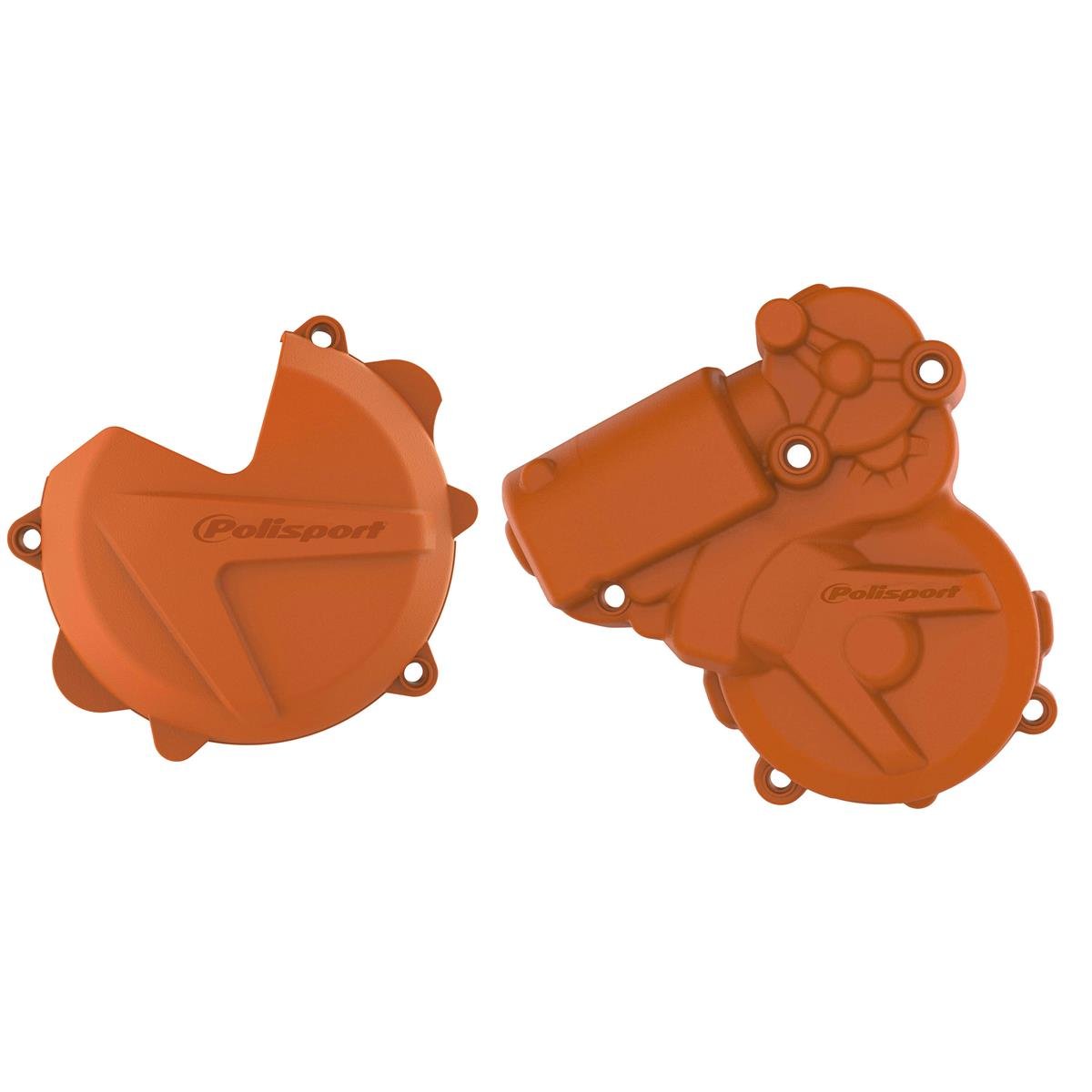 Polisport Clutch/Ignition Cover Protection  KTM EXC 250/300 13-16, Orange