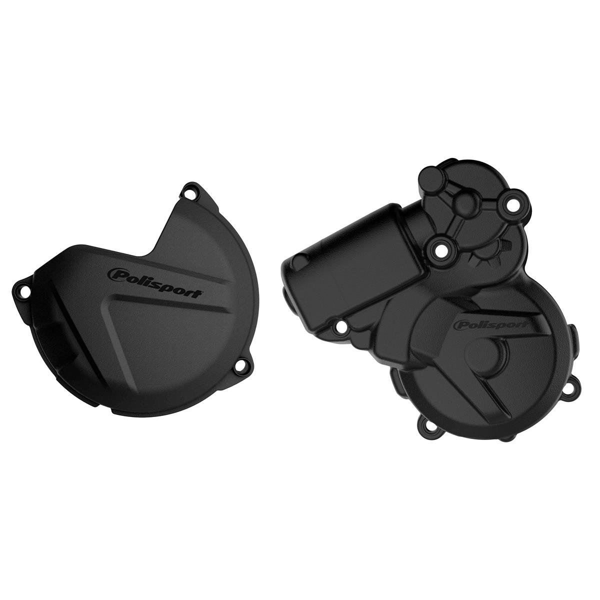 Polisport Clutch/Ignition Cover Protection  KTM EXC 250/300 13-16, Black