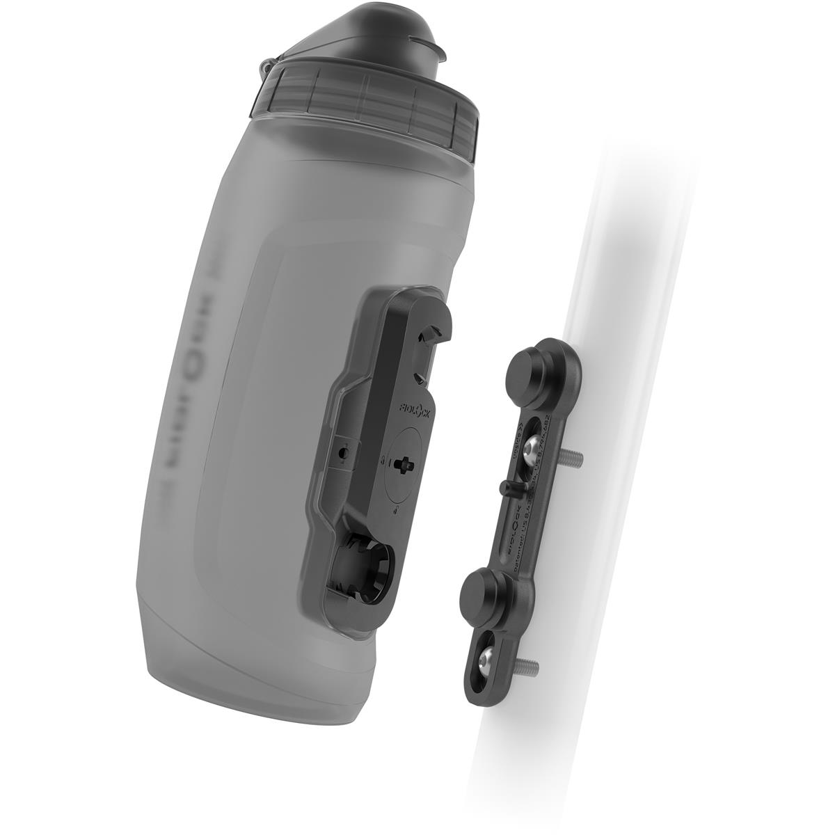 Fidlock Water Bottle with Bike Base Twist Set Transparent Black, 590 ml