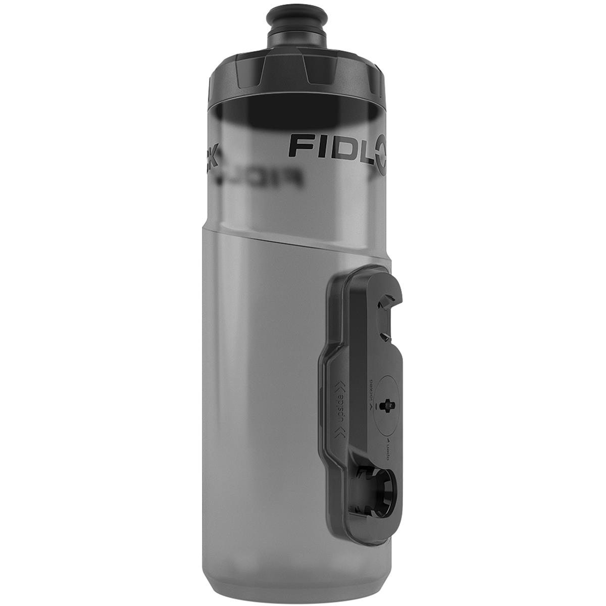 Fidlock Trinkflasche mit Connector Twist Old Transparent Schwarz, 600 ml