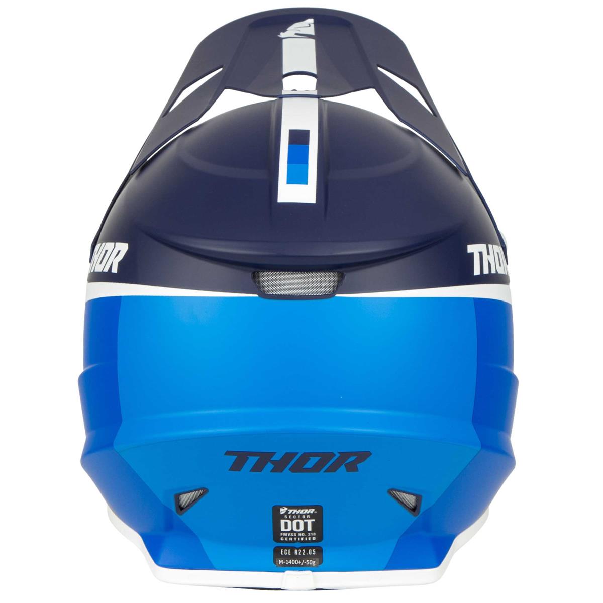 Thor MX Sector Racer Motocross Helm navy blau