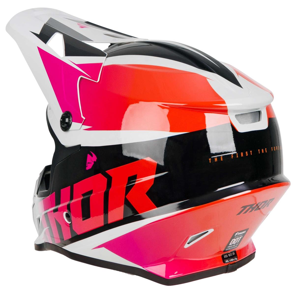 Thor Motocross - Casque Sector Fader Orange / Rose / Noir