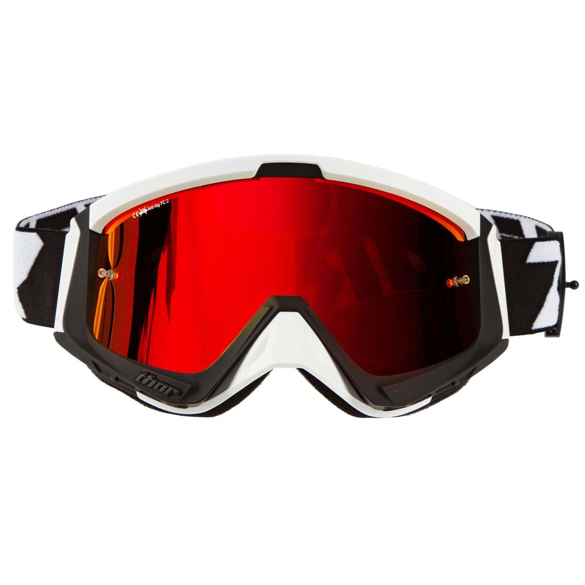 Thor Combat Goggle Motocross Enduro todoterreno gafas rojo/negro 