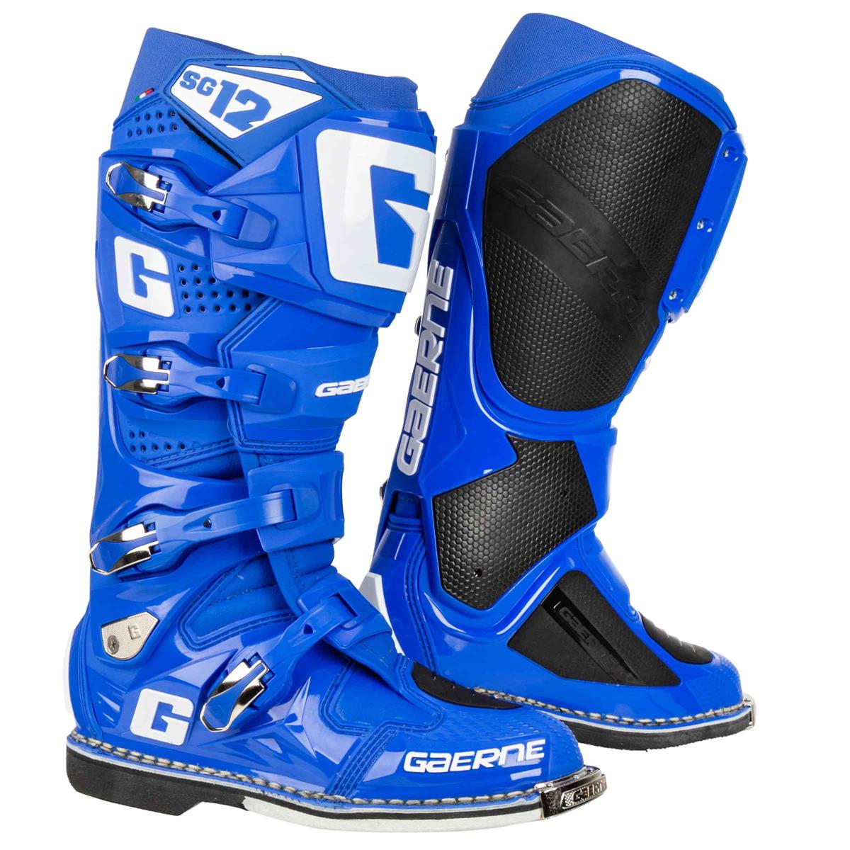 Gaerne Motocross-Stiefel SG 12 Solid Blau