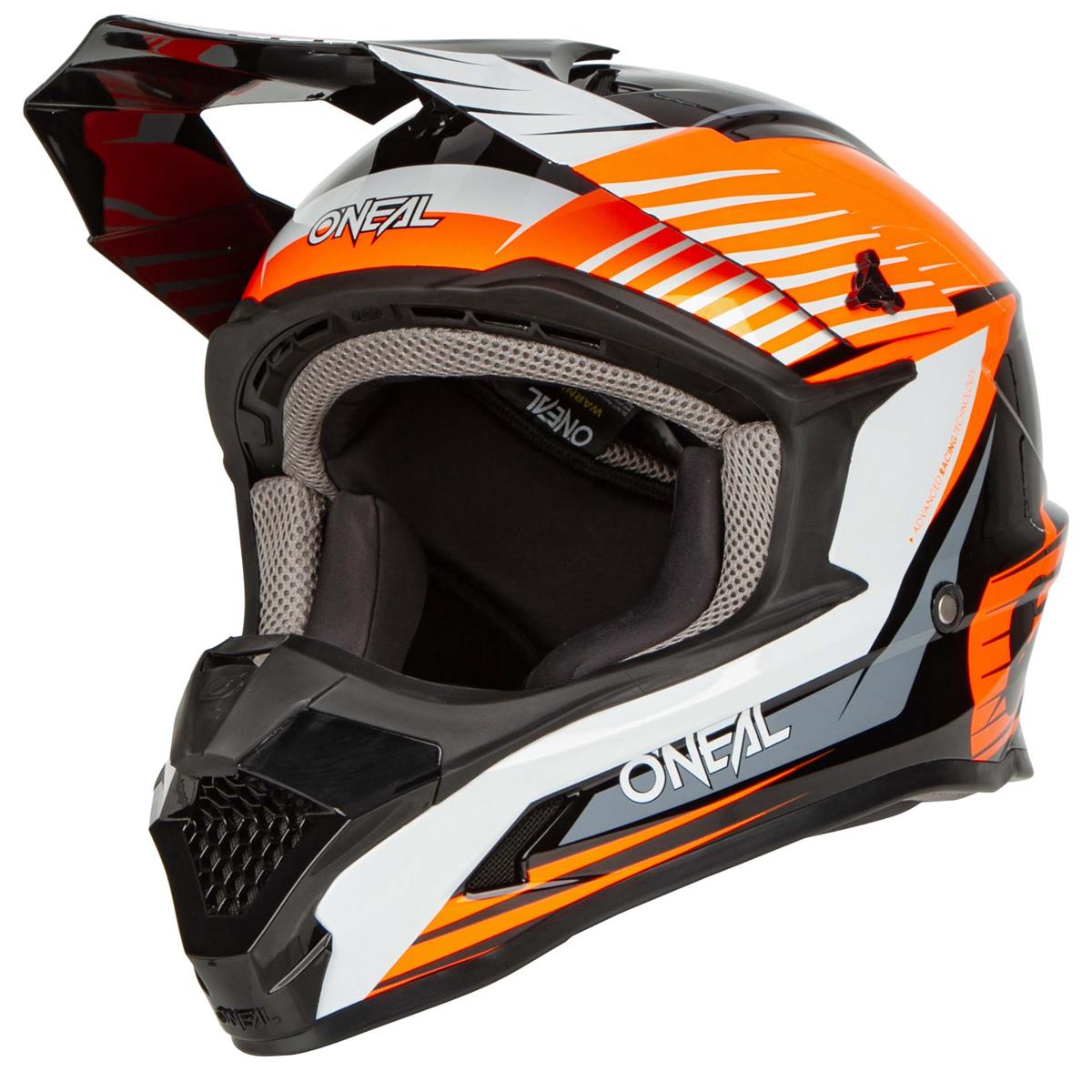 O'Neal Motocross-Helm 1SRS Stream - Schwarz/Orange