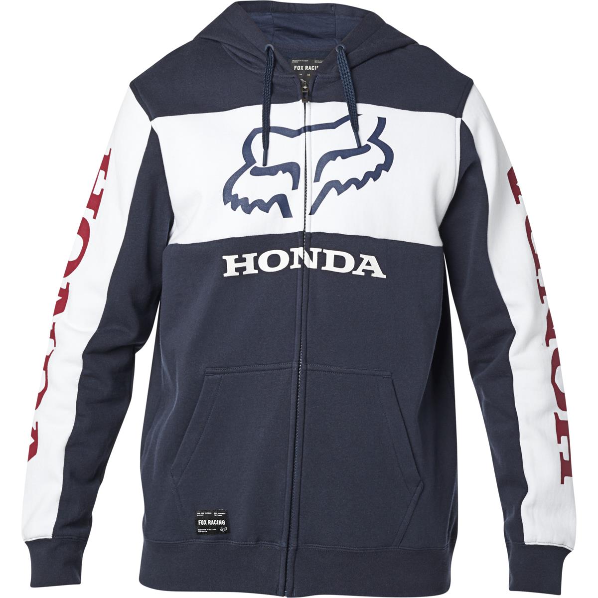Fox Fleece Zip-Hoodie Honda Navy/Weiß