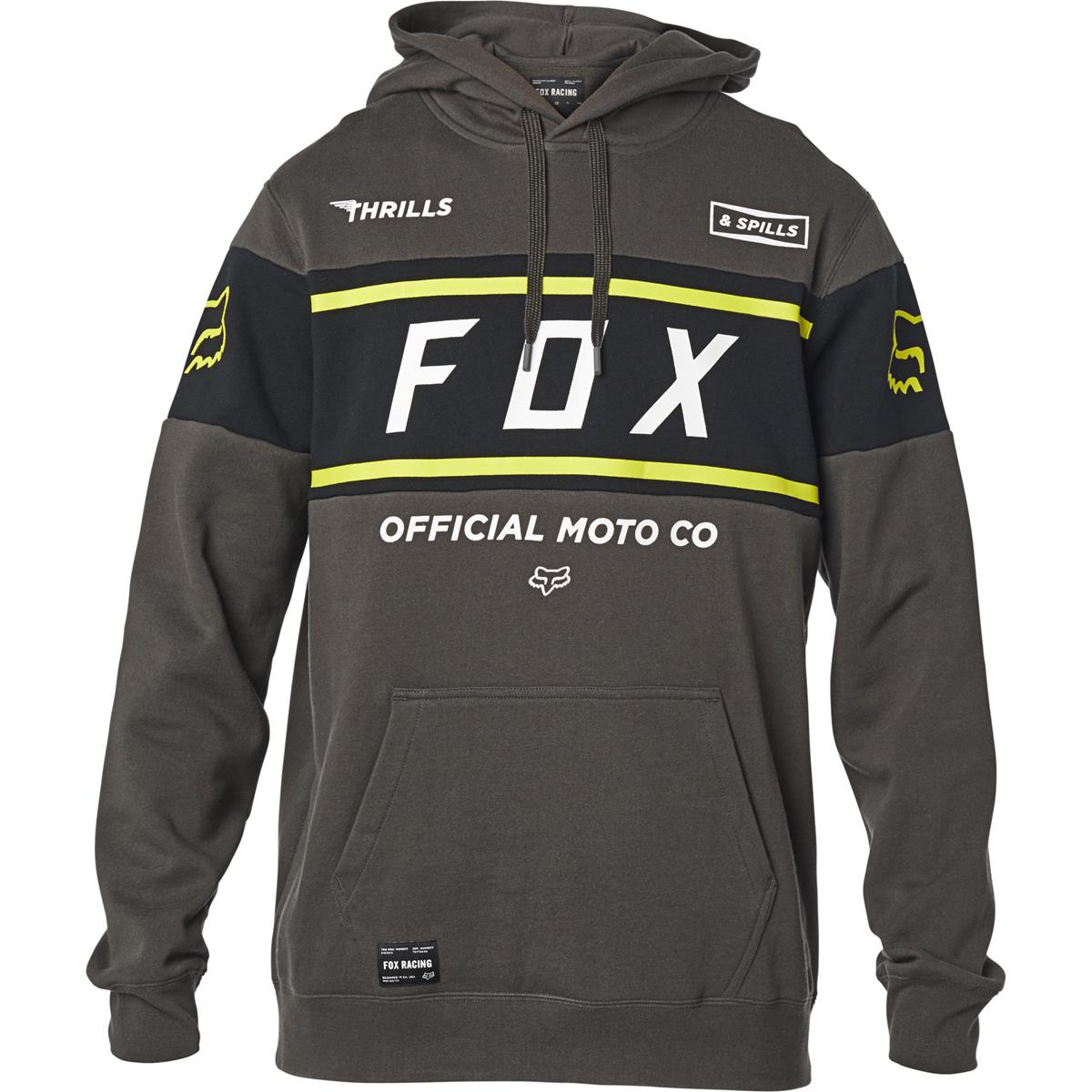 Fox Fleece-Hoodie Official Smoke