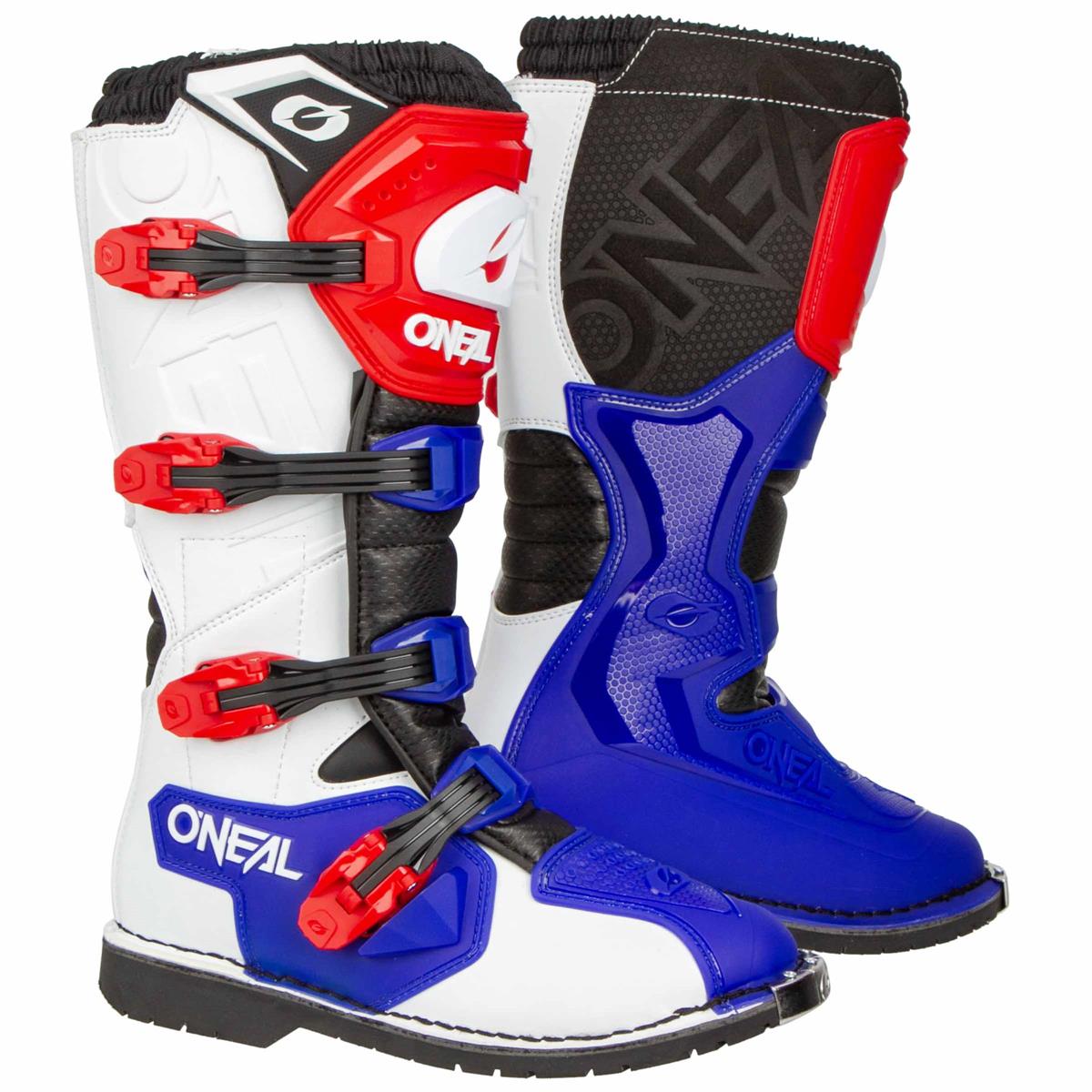 O'Neal Motocross-Stiefel Rider Pro Blau/Rot/Weiß