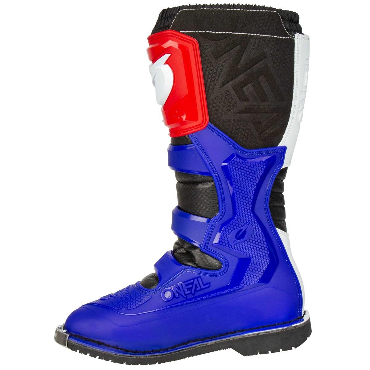 ONeal Rider Motocross Stiefel weiss rot blau Enduro boot Quad MX 
