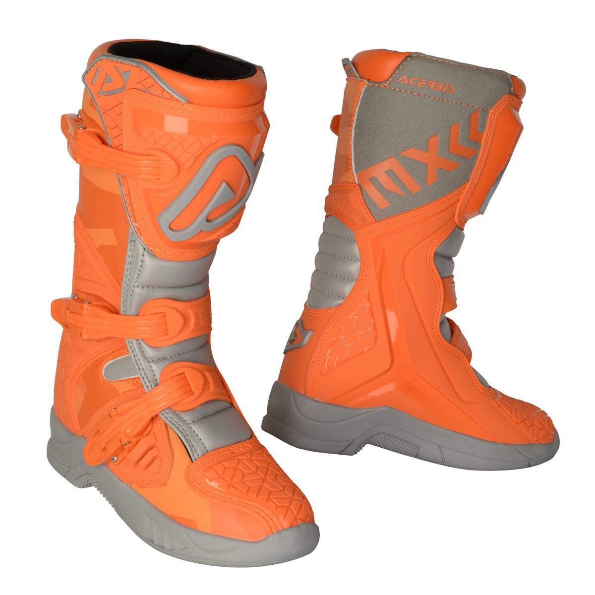 Acerbis Kids Motocross-Stiefel X-Team Orange/Grau