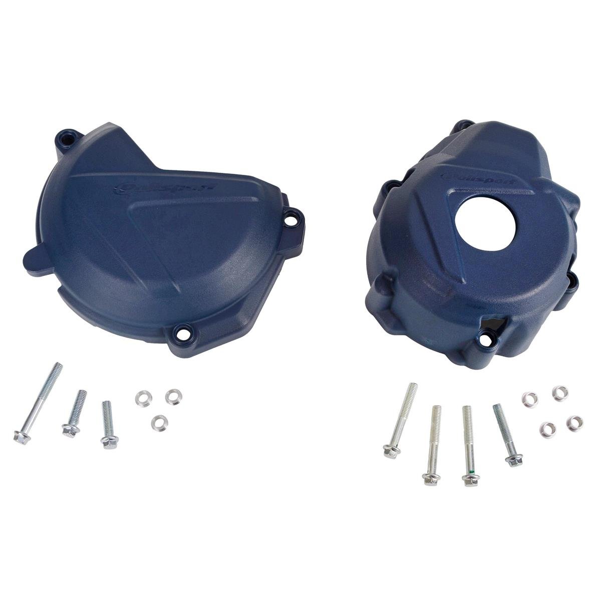 Polisport Clutch/Ignition Cover Protection  Husqvarna FE 250/350 '18, Blue