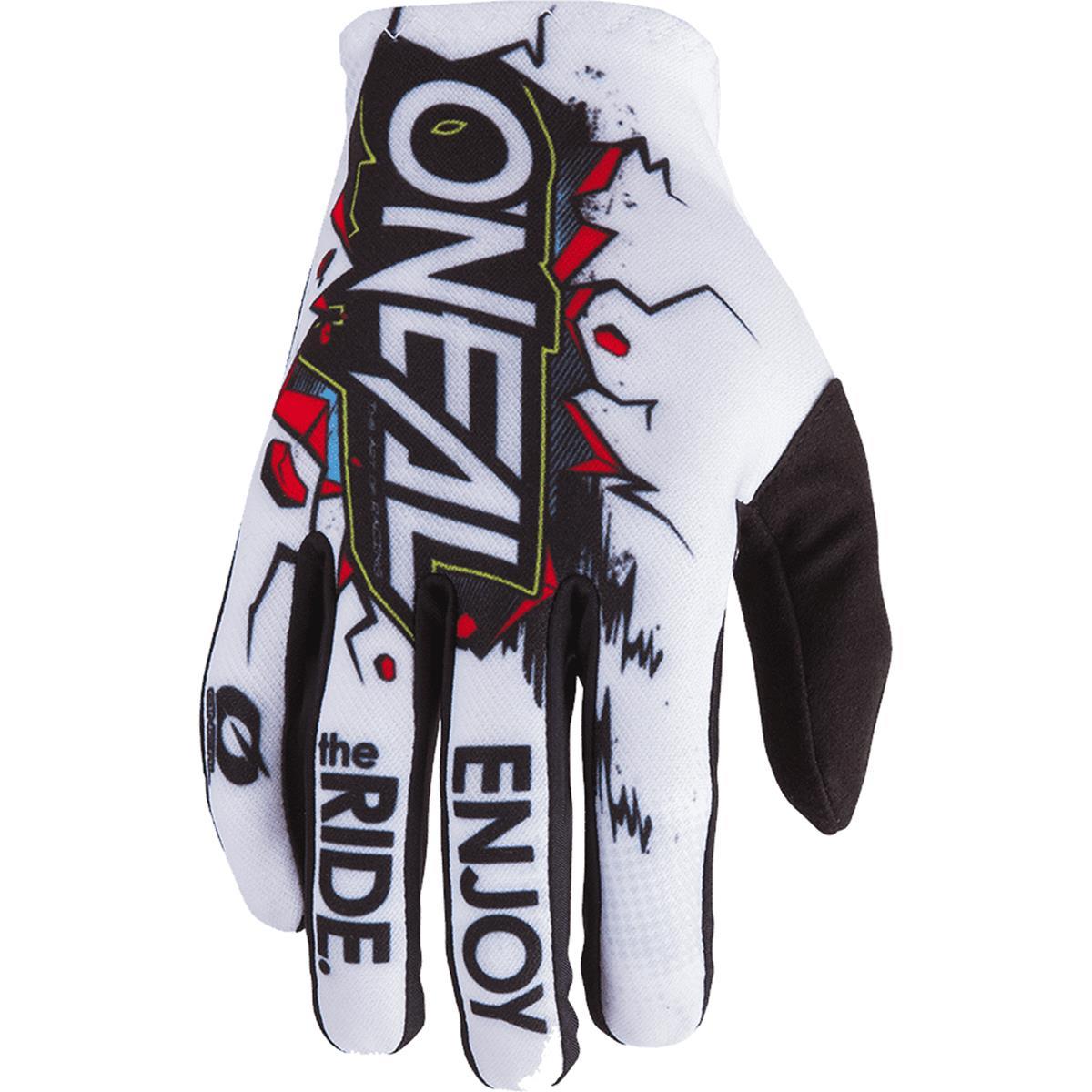O'Neal Kids MTB Gloves Matrix Villain - White